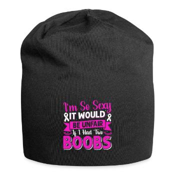 Pride Mastectomie Survivante du cancer Cancer du sein - Bonnet en jersey - noir - Devant