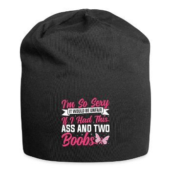 Pride Mastectomie Survivante du cancer Cancer du sein - Bonnet en jersey - noir - Devant
