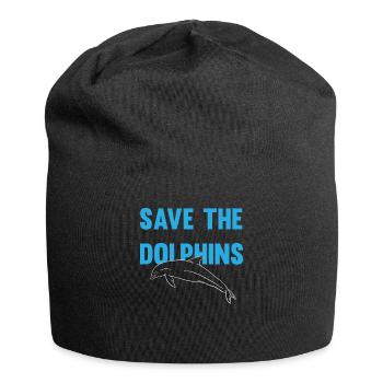 Dolphin Conservation Appeal Design - Jersey Beanie - black - Front