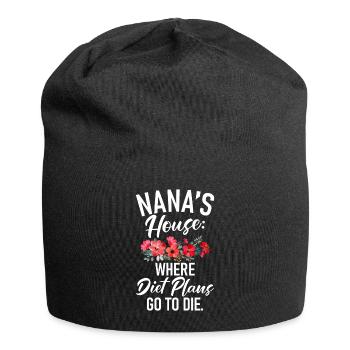 Nana Gifts - Jersey Beanie - black - Front