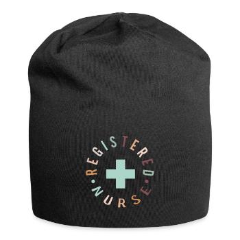 Infirmière autorisée Krankenschwester Nursing - Bonnet en jersey - noir - Devant