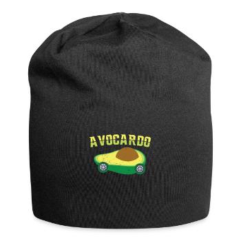 Avocado Auto Spruch Veganer Mechatroniker Geschenk - Jersey-Beanie - Schwarz - Vorne
