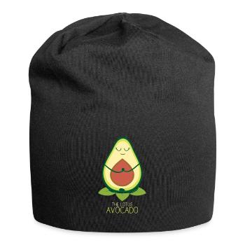 Yoga Avocado Lotus Avocado Yogalehrerin Geschenk - Jersey-Beanie - Schwarz - Vorne