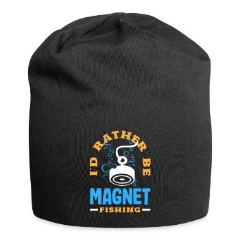 Magnetfischen Detektion Schatzsuche - Jersey-Beanie - Schwarz - Vorne
