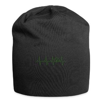 ECG de la Saint-Patrick Shamrock - Bonnet en jersey - noir - Devant