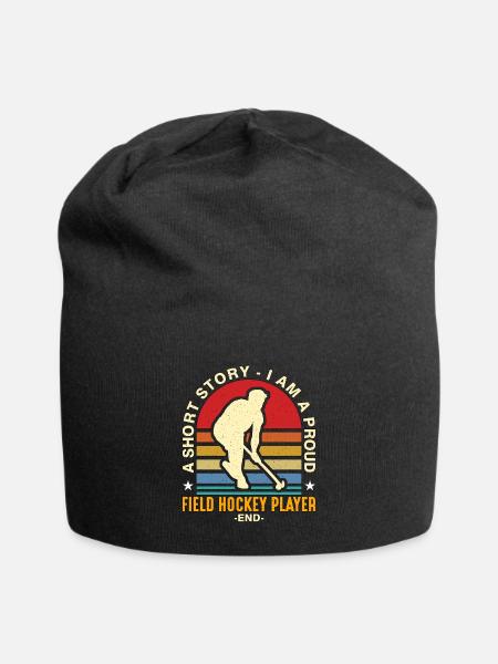 Field Hockey Player A Short Story I Am Ice Hockey - Jersey-Beanie - Schwarz