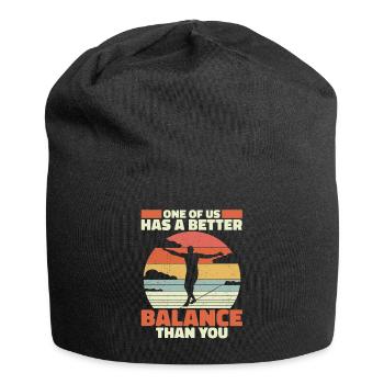 One of us has a better balance than you - Jersey-Beanie - Schwarz - Vorne