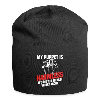 My puppet is harmless it´s me you should worry - Jersey-Beanie - Schwarz - Vorne