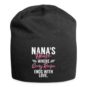 Nana Gifts - Jersey Beanie - black - Front