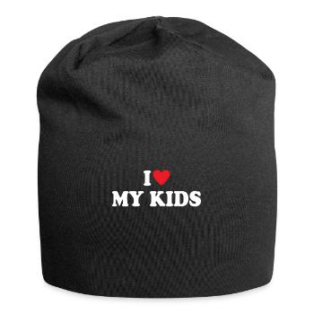 I Love My Kids - Jersey Beanie - black - Front