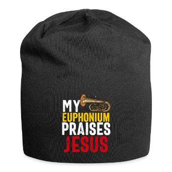 Funny Euphonium Player For Men Women Euphonist - Jersey Beanie - black - Front