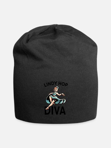Lindy Hop Leidenschaft Swing Dance - Jersey-Beanie - Schwarz