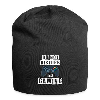 Do Not Disturb I'm Gaming Video Games Funny Gamer - Jersey Beanie - black - Front