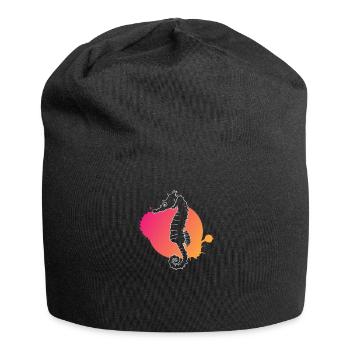 Seahorse Whisper Ocean Mystery - Jersey Beanie - black - Front