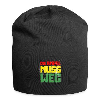 Il faut que les feux tricolores disparaissent ! Nouvelles élections en Allemagne - Bonnet en jersey - noir - Devant