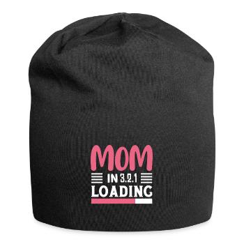 I went from mom to mom to be great - Jersey Beanie - black - Front