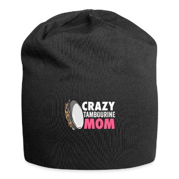 Tamburin für Männer Frauen Lustiger Tamburinspieler - Jersey-Beanie - Schwarz - Vorne