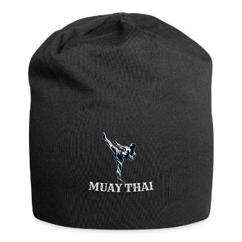 Muay Thai Fighter Design - Jersey Beanie - black - Front