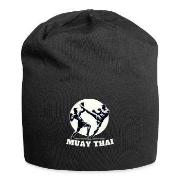 Muay Thai Fighter Design - Jersey Beanie - black - Front
