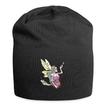 Skeleton Fairycore Butterfly Fantasy - Jersey Beanie - black - Front