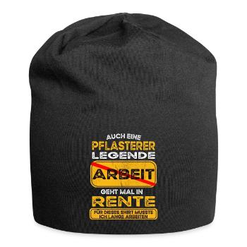 Pflasterer lustiges Rente Pension - Jersey-Beanie - Schwarz - Vorne