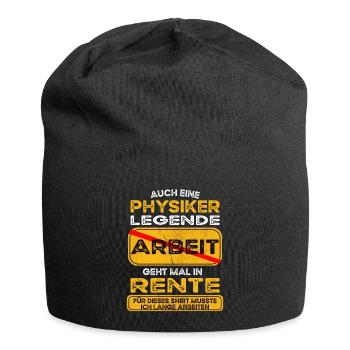 Physiker lustiges Rente Pension - Jersey-Beanie - Schwarz - Vorne