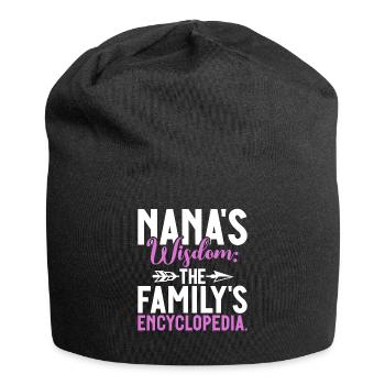 Nana Gifts - Jersey Beanie - black - Front