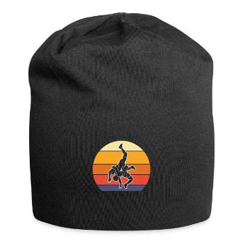 Wrestling Wrestler Fight Wrestling Ringer Gift - Jersey Beanie - black - Front