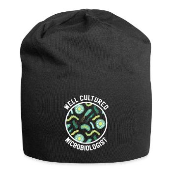Well Cultured Microbiologist Science Microbiology - Jersey Beanie - black - Front