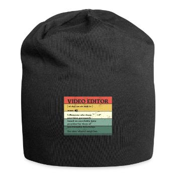 Video Editor Someone Who Does Precision Guesswork - Jersey Beanie - black - Front