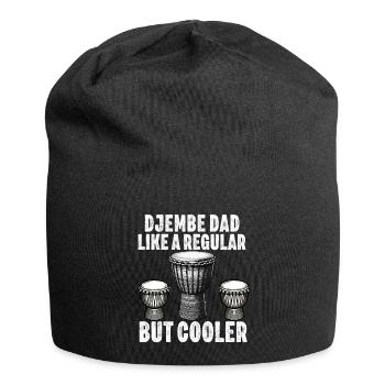 Djembe For Africa Drum Player Jembe Music Men Dad - Jersey Beanie - black - Front