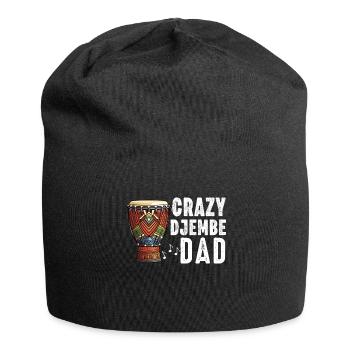 Djembe For Africa Drum Player Jembe Music Men Dad - Jersey Beanie - black - Front