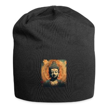 Buddhism Yoga Buddhist Zen Meditation Buddha - Jersey Beanie - black - Front