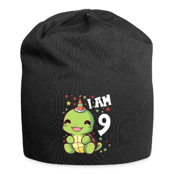 I'm 9 Turtles Turtle 9th Birthday - Jersey Beanie - black - Front