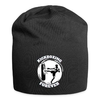 Kickbox-Kämpfer Kickboxer - Jersey-Beanie - Schwarz - Vorne