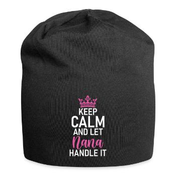 Nana Gifts - Jersey Beanie - black - Front