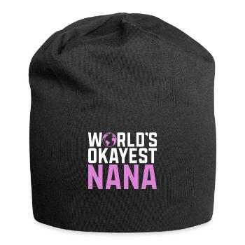 Nana Gifts - Jersey Beanie - black - Front