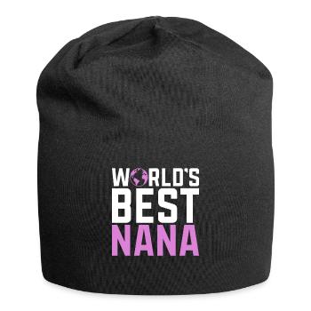 Nana Gifts - Jersey Beanie - black - Front