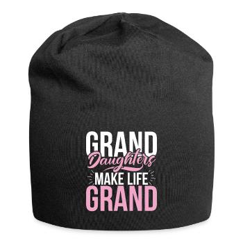 Cadeaux de petite-fille - Bonnet en jersey - noir - Devant
