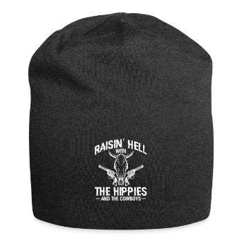 Cowboy Cowboystiefel Western Geschenk - Jersey-Beanie - Anthrazit - Vorne