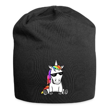 Sunglasses Unicorn Fable Unicorns Glasses Cool - Jersey Beanie - black - Front