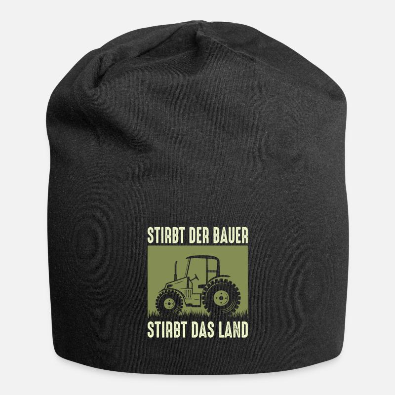 Bauernproteste 2024 Bauerndemo Landwirt Demo - Jersey-Beanie - Schwarz
