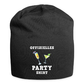 Cocktail Party Stimmung Hoch Genuss - Jersey-Beanie - Schwarz - Vorne