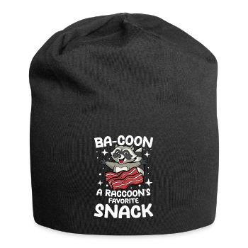 Ba-Coon A Raccoon's Favorite Snack Waschbär - Jersey-Beanie - Schwarz - Vorne