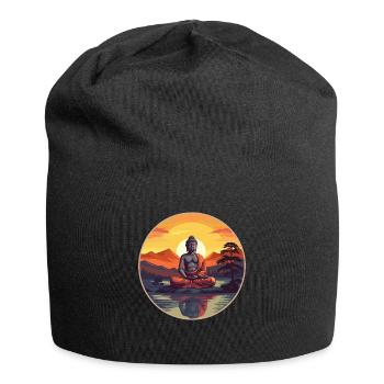 Buddhism Yoga Buddhist Zen Meditation Buddha - Jersey Beanie - black - Front