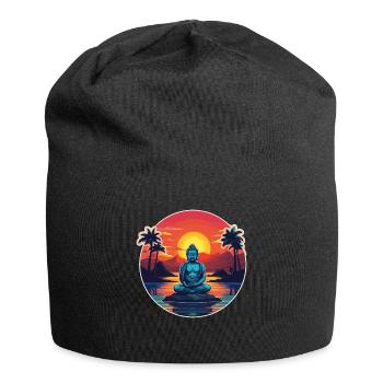 Buddhismus Yoga Buddhist Zen Meditation Buddha - Jersey-Beanie - Schwarz - Vorne