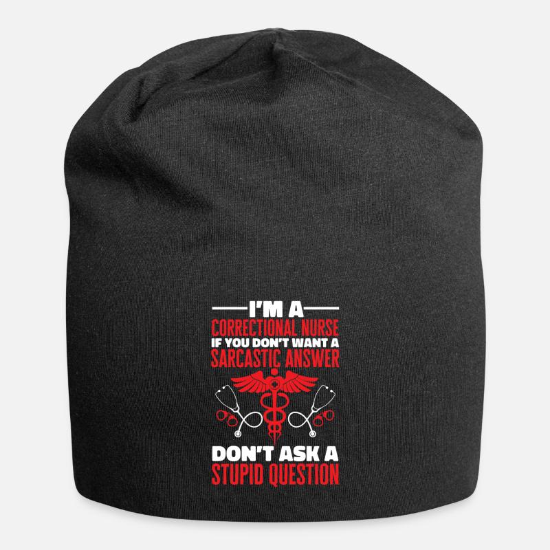 Pénitencier d’infirmières - Bonnet en jersey - noir