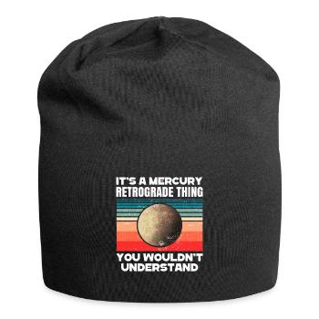 Retrograde planets Mercury retrograde - Jersey Beanie - black - Front