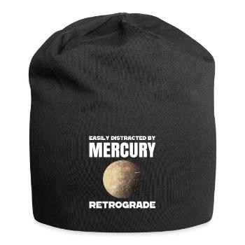 Retrograde planets Mercury retrograde - Jersey Beanie - black - Front