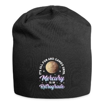 Retrograde planets Mercury retrograde - Jersey Beanie - black - Front